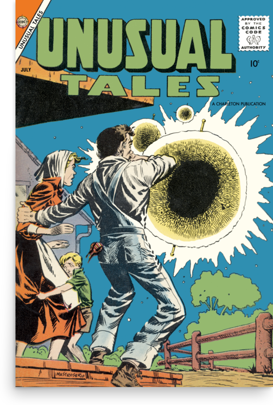 The cover of the 1958 comic book "Unusual Tales #12"