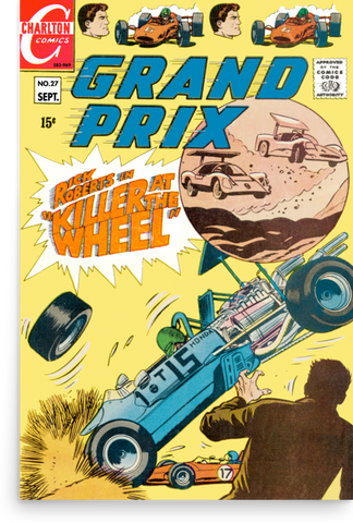 The cover of the 1969 comic book "Grand Prix #27"