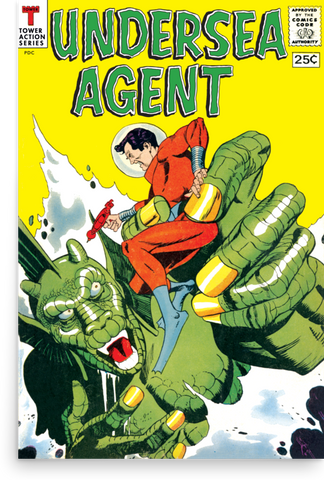 The cover of the 1966 comic book "Undersea Agent #4"